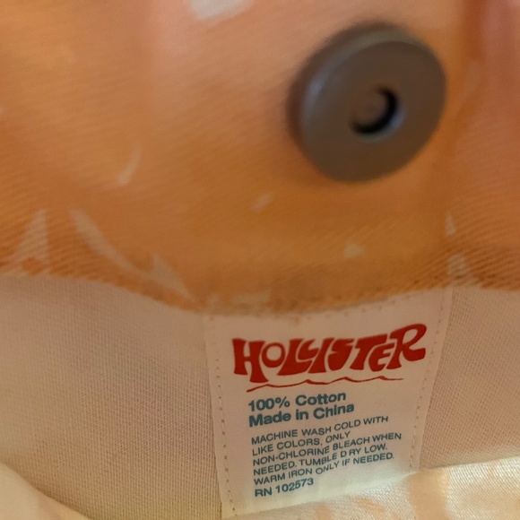 Preowned Hollister Peach White Handbag - Picture 4 of 4
